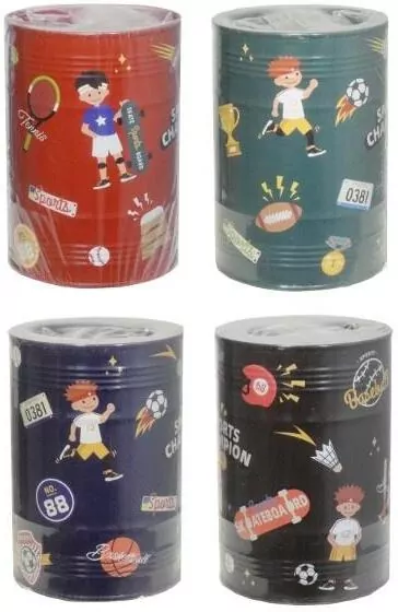 Skarbonka puszka ze sportowym motywem MIX - tantis.pl