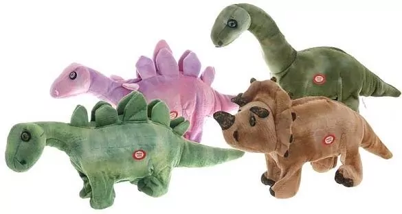 Dinozaur pluszowy z dźwiękiem mix - tantis.pl