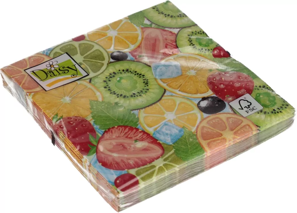 Serwetki DAISY Lunch SD 330x330 Owoce 044801 - tantis.pl