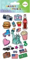 Naklejki 3D Puffy Funky Usa 10x20cm HAPPY COLOR - tantis.pl