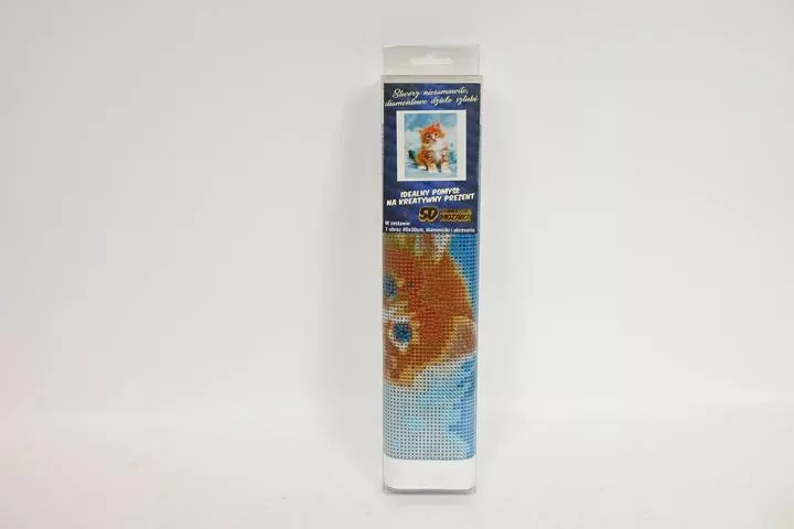 Diamentowa mozaika Kotek rudy 30x40cm 1009325 - tantis.pl