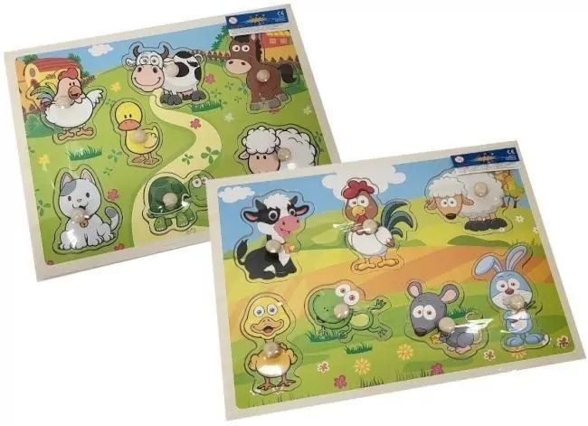 Puzzle drewno z guzikami - tantis.pl