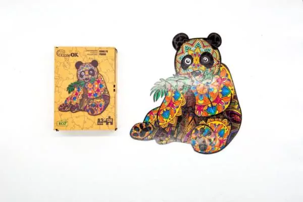 Puzzle drewniane eko 124. Kung Fu Panda - tantis.pl