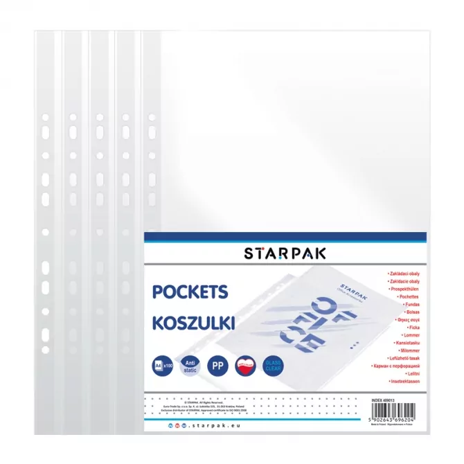 Koszulka A4 pp krystaliczna 100 sztuk - tantis.pl