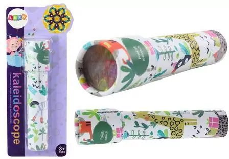 Kalejdoskop dziecięcy biały w zwierzątka