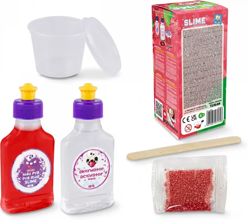 TUBAN. Zestaw Diy Super Slime Truskawka - tantis.pl