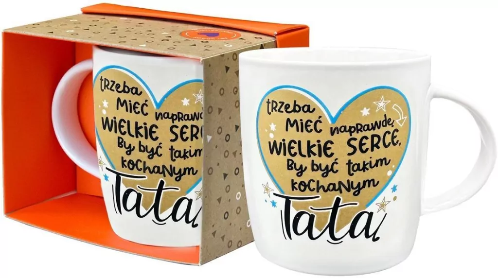Kubek Tata Trzeba mieć wielke serce - tantis.pl