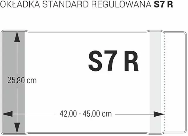 Okładka standard S7 - 258 regulowana (25szt) - tantis.pl