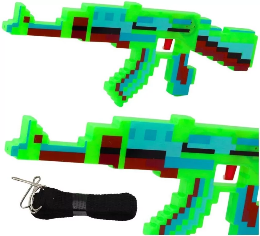 Karabin pikselowy ze światłem i dźwiękiem 39cm - tantis.pl