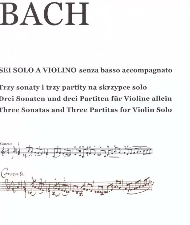 Sei Solo A Violino Johann Sebastian Bach - tantis.pl