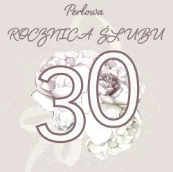 Karnet Swarovski kwadrat. Rocznica Ślubu 30