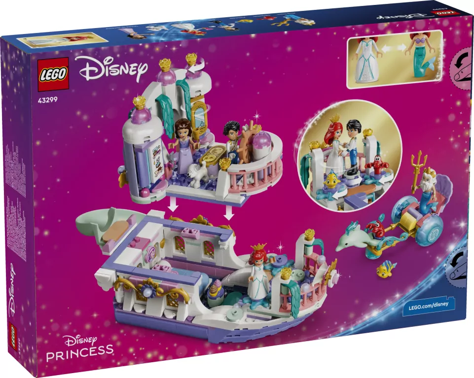 LEGO® Królewska łódź weselna Arielki 43299 - tantis.pl