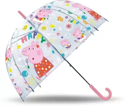 Parasolka Peppa Pig przezroczysta 19 cali