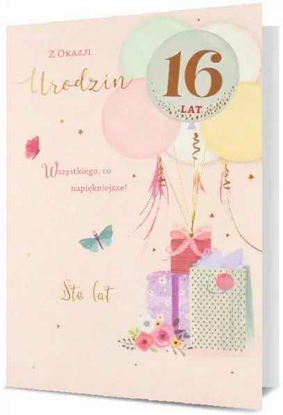 Karnet B6. Urodziny (wymienne cyfry) - tantis.pl