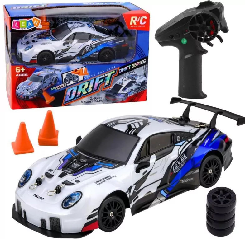 Auto do driftu zdalnie sterowne niebieskie - tantis.pl
