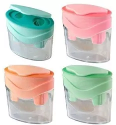 Temperówka podwójna z pojemnikiem. Mix