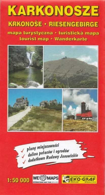 Karkonosze. Mapa turystyczna 1:50 000 - tantis.pl