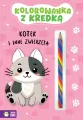 Kolorowanka z kredką. Kotek i inne zwierzęta - tantis.pl