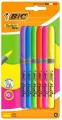 Zakreślacz Grip mix 6szt BIC - tantis.pl