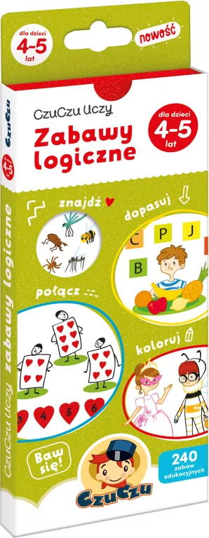 CzuCzu Uczy. Zabawy logiczne 4-5 lat - tantis.pl