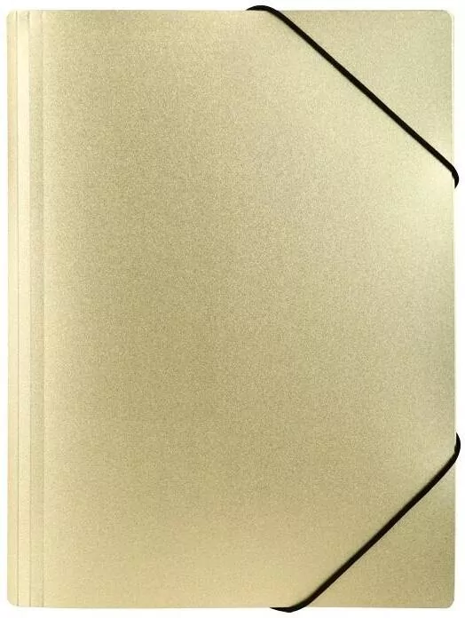 Teczka z gumką A4 PP stardust gold - tantis.pl