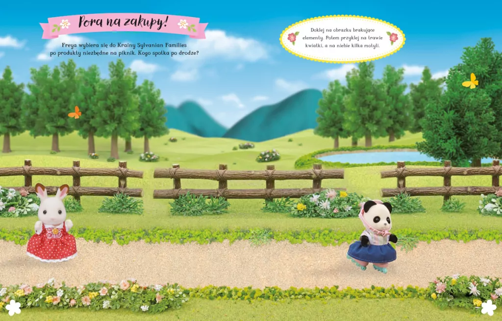 Piknik Frei. Zadania z naklejkami. Sylvanian Families - tantis.pl