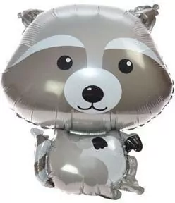 Balon foliowy 60cm. Leśne zwierzątka szop - tantis.pl