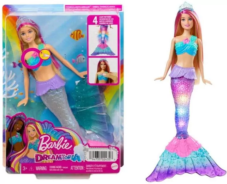Barbie Malibu. Syrenka migoczące światełka - tantis.pl