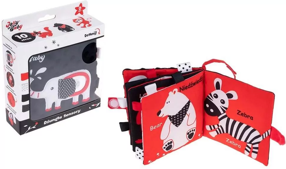 Książeczka sensoryczna Dżungla - tantis.pl