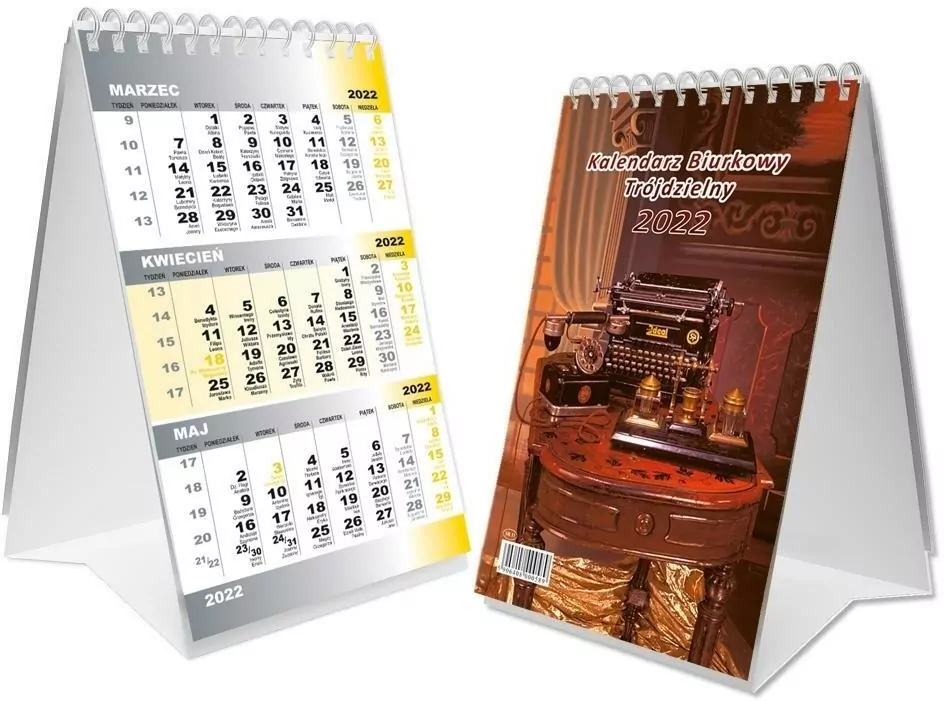 Kalendarz 2024 Biurkowy trójdzielny SB11 - tantis.pl