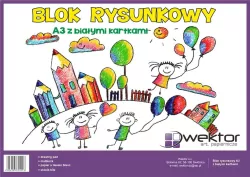 Blok rysunkowy A3/20K biały