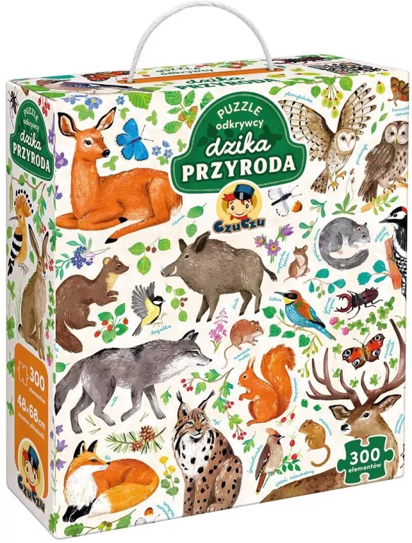 CzuCzu. Dzika przyroda. Puzzle odkrywcy. 12+ - tantis.pl