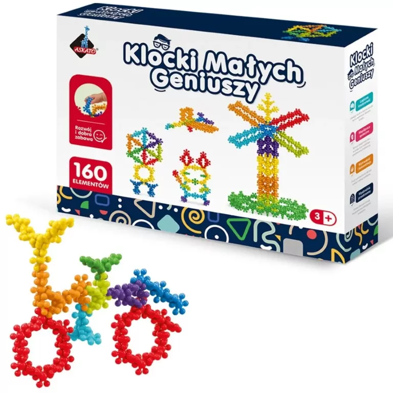 Klocki małych geniuszy kwiatki kulki 160el - tantis.pl