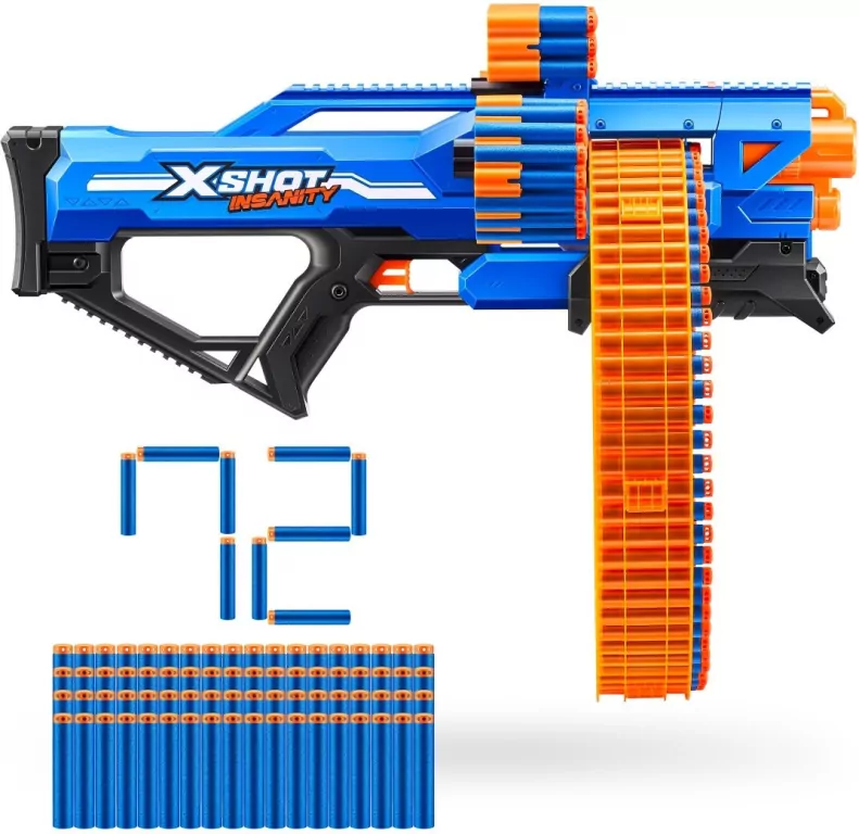Wyrzutnia Insanity Mad Mega Barrel 72 strzałki - tantis.pl