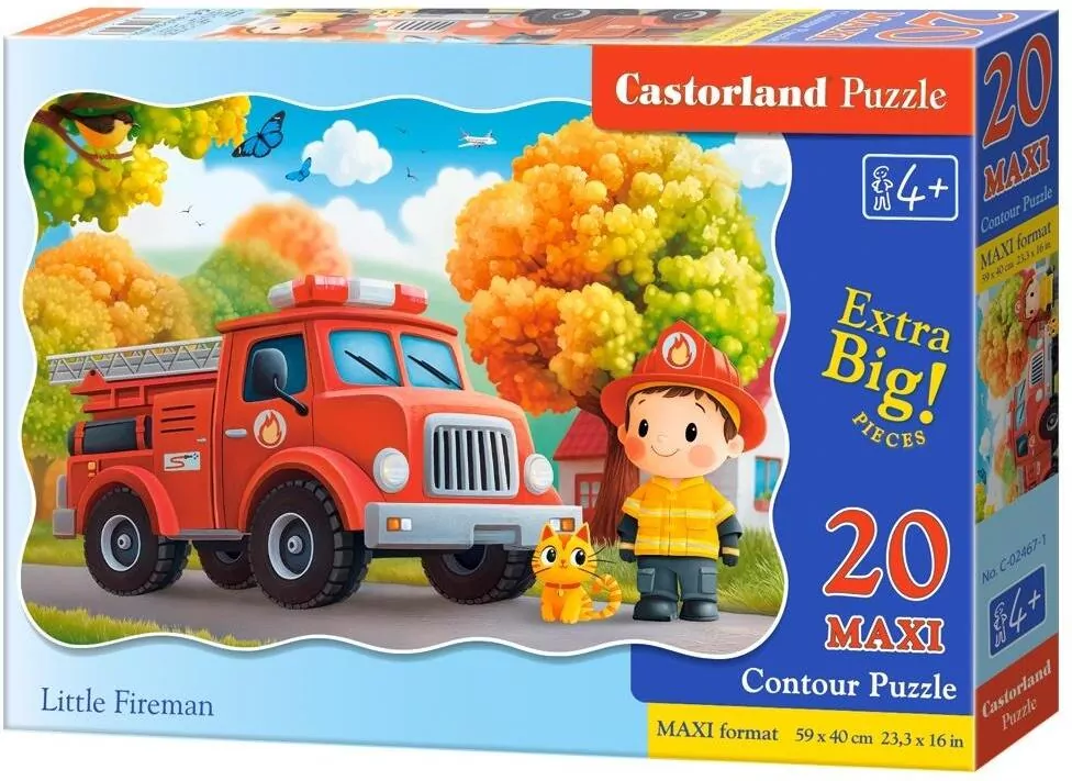 Puzzle 20 Little Fireman CASTOR - tantis.pl