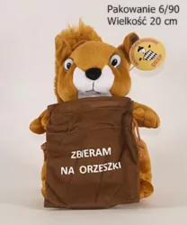 Maskotka Wiewiórka z workiem duża 03350 DEEF
