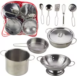 Zestaw kuchenny metalowy 12el