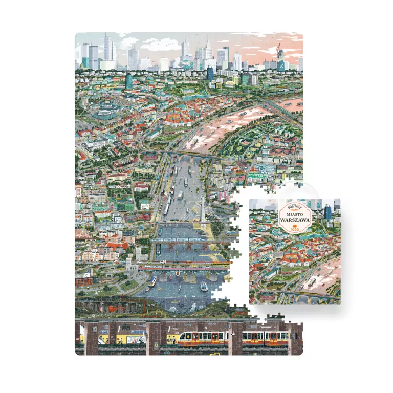 CzuCzu. Puzzlove. Miasto Warszawa 1000 el. - tantis.pl