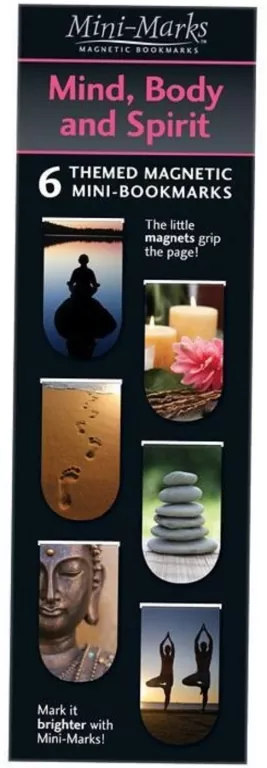 Zakładki magnetyczne. Mind Body and Spirit. 6 sztuk - tantis.pl