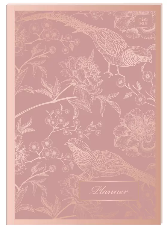 Interdruk. Planer A5/80K. Rose Gold - tantis.pl