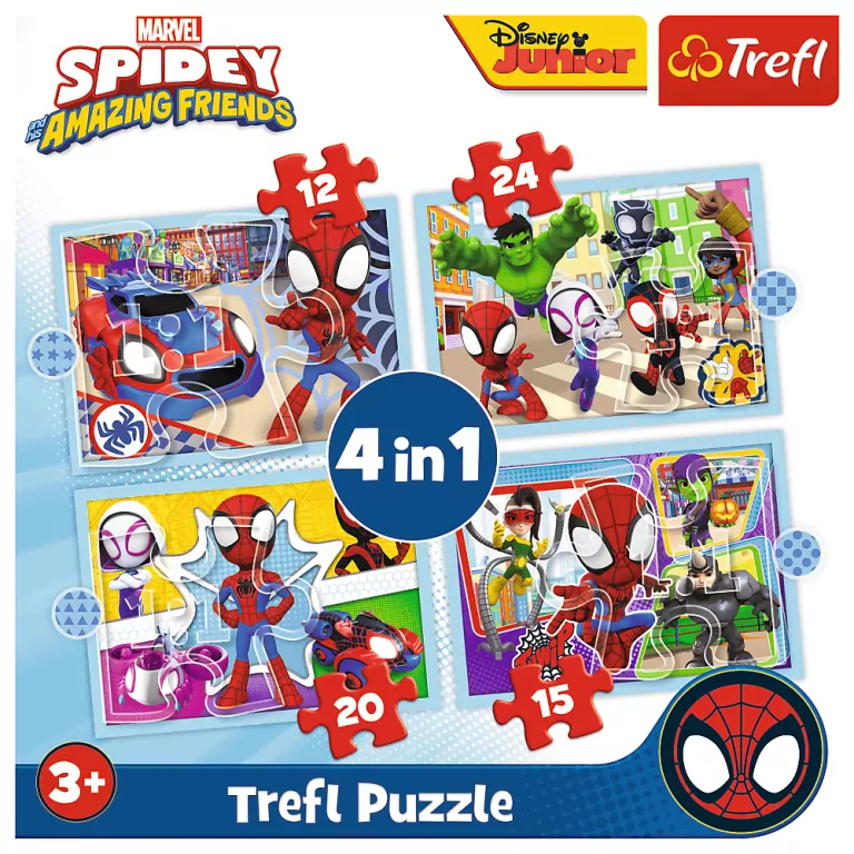 Ekipa Spidey'a . Puzzle 4w1 - tantis.pl