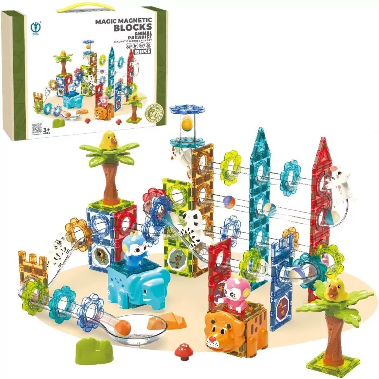 Klocki magnetyczne tor 151el - tantis.pl