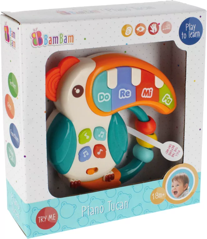 Pianinko tukan kolorowe BAM BAM - tantis.pl
