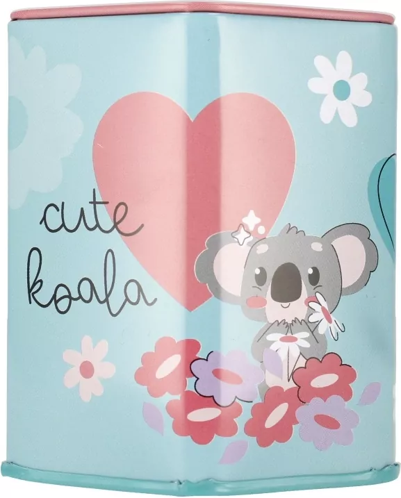 Skarbonka metalowa heksagonalna. Koala - tantis.pl