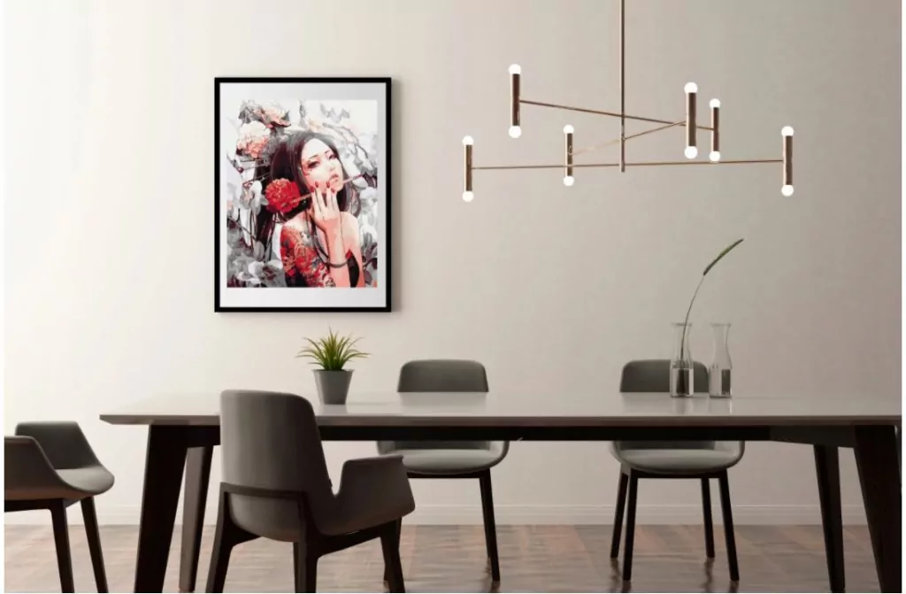 Malowanie po numerach. Dziewczyna z tatuażem - tantis.pl