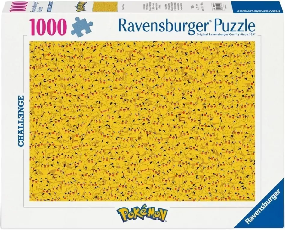 Puzzle 1000 Pokemon: Pikachu Challenge - tantis.pl