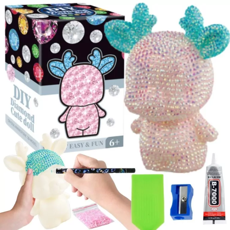 Zestaw kreatywny do wyklejenia z diamencików MIX - tantis.pl