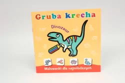 Dinozaur. Gruba krecha. Malowanki dla najmłodszych