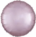 Balon foliowy Lustre Pastel różowy okrągły 43cm - tantis.pl