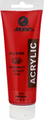 Farba akrylowa czerwona Maries, 120 ml